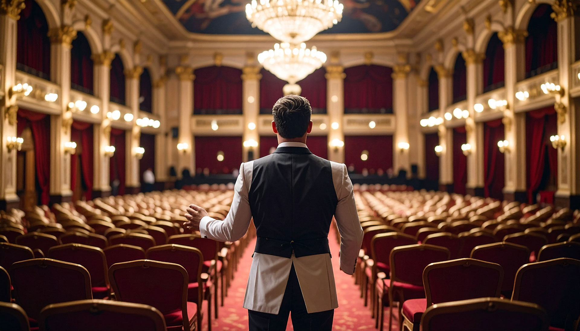 Firefly_Zeige-mir-einen-verwirrten-Ballgast-vor-einem-leeren-Saal-im-Theater-der-sich-wundert-551301